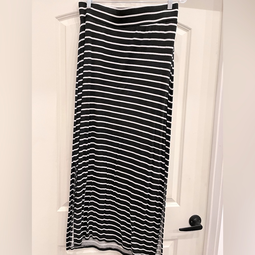 a.n.a striped maxi skirt
